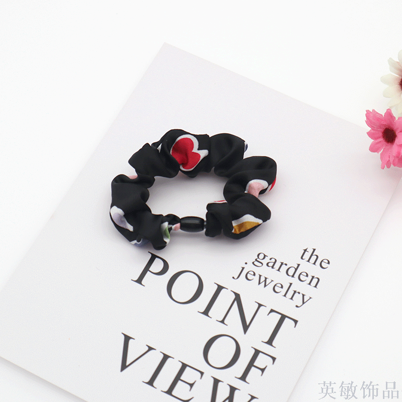 Women&#039;s Korean version of hair tie hair band Korean hair circle web celebrity lovely large intestine hair circle girl love tiaras