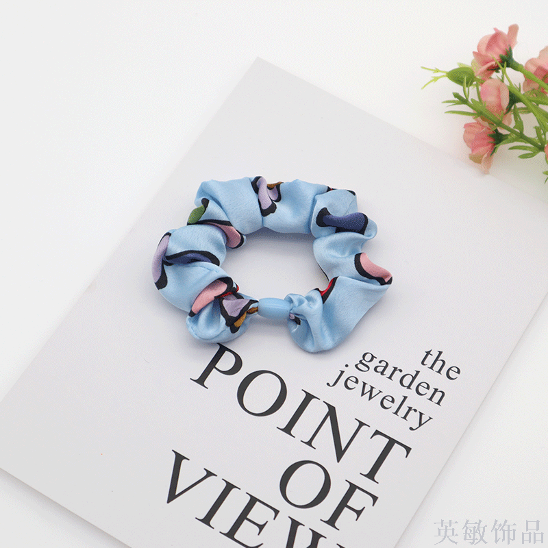 Women&#039;s Korean version of hair tie hair band Korean hair circle web celebrity lovely large intestine hair circle girl love tiaras