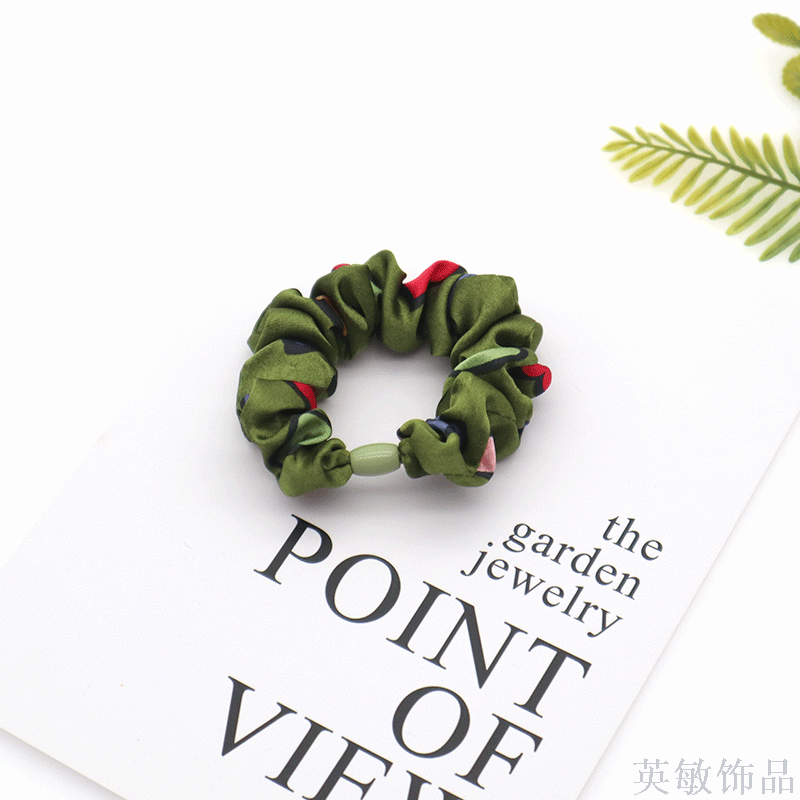 Women's Korean version of hair tie hair band Korean hair circle web celebrity lovely large intestine hair circle girl love tiaras