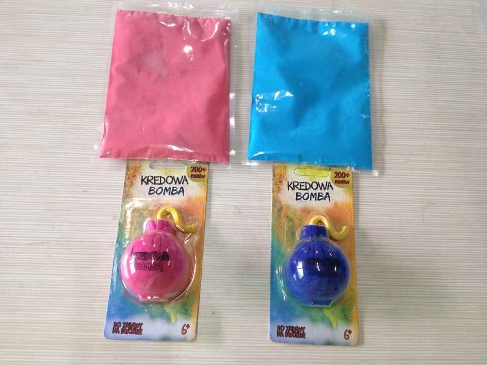 chalk bomb holi powder/holi color 6 colors in stock (have MSDS certificate)