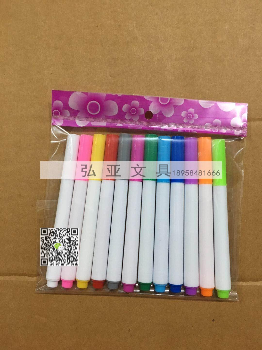 12 color liquid chalk erasable water chalk lamp board pen blackboard pen white erasable marker pen