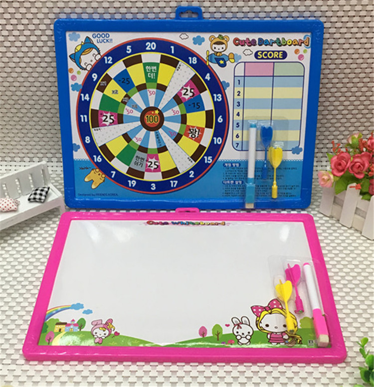 Children&#039;s primary school children doodle drawing magnetic handwriting darts double-sided white board toys kindergarten 