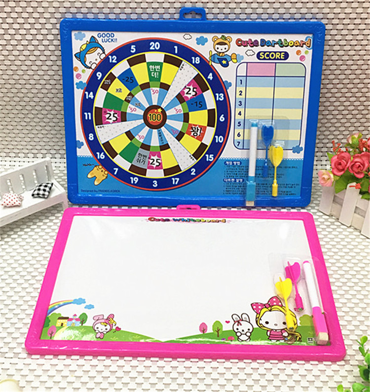 Children's primary school children doodle drawing magnetic handwriting darts double-sided white board toys kindergarten 