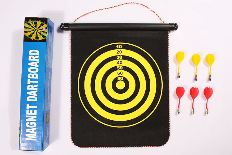 Regail 17-Inch Magnetic Darts Darts Set with 6 Target Darts Double-Sided Magnetic Darts Thickened