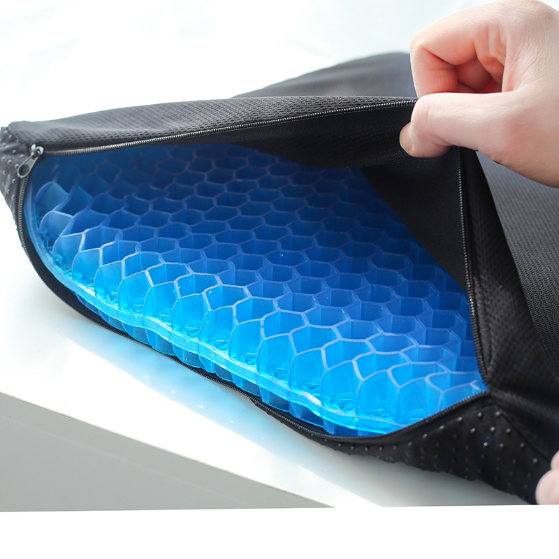 New Four Generation Egg Summer Gel Cushion Honeycomb Car Seat Cushion Breathable Soft Cushion Ice Pad Cool Pad Student Cushion