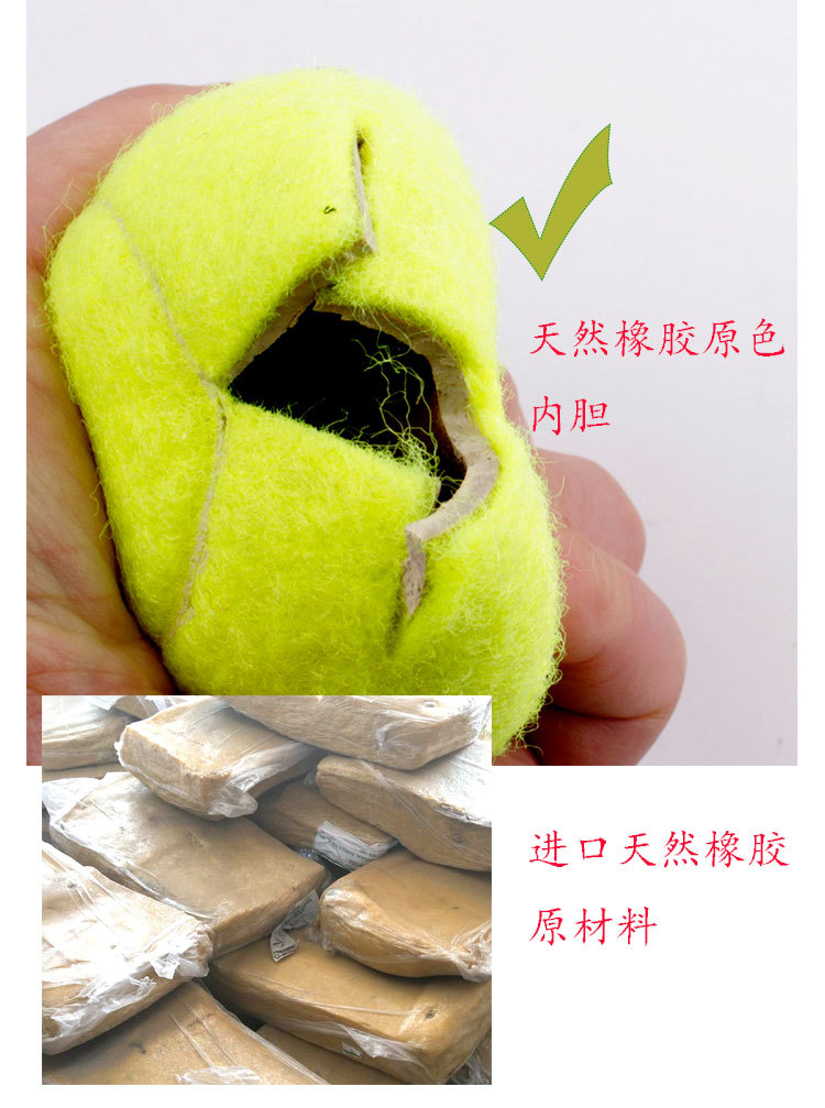 Level 6.5 Ultra-Stretch Resistance Bite Resistance Hit Tennis Dog Toy Tennis Training Factory Amazon Supply