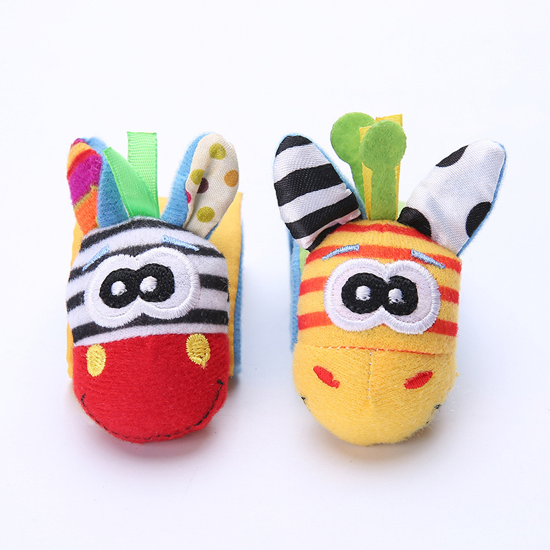Baby Animal Wrist Rattle Educational Toys Baby Watch Band Socks Rattle