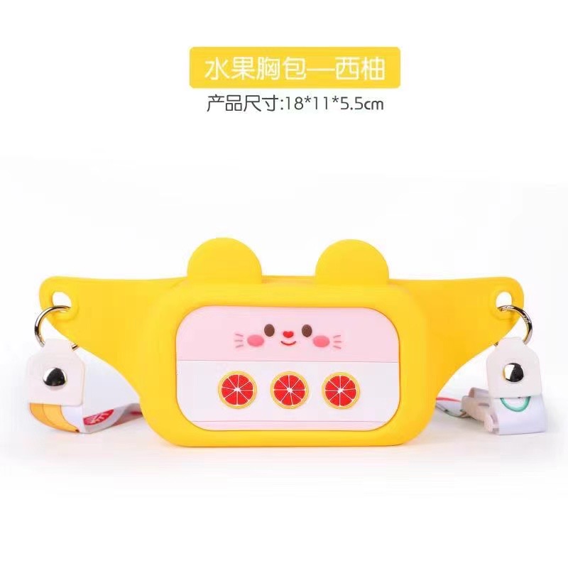 New Silicone Bag Cartoon Waist Bag Cartoon Change Purse