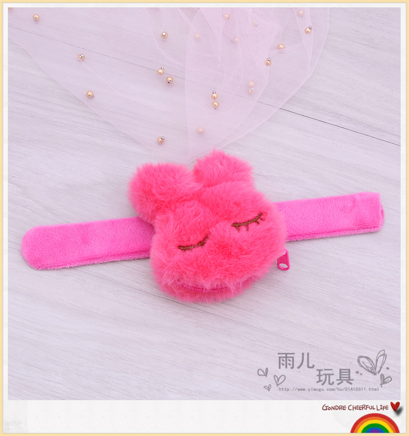 Plush flossy ring Plush rabbit zero purse patting the circle fashion express cartoon bracelet children 's wristwatch zer Plush flossy ring Plush rabbit zero purse patting the circle fashion express cartoon bracelet children 's wristwatch zer