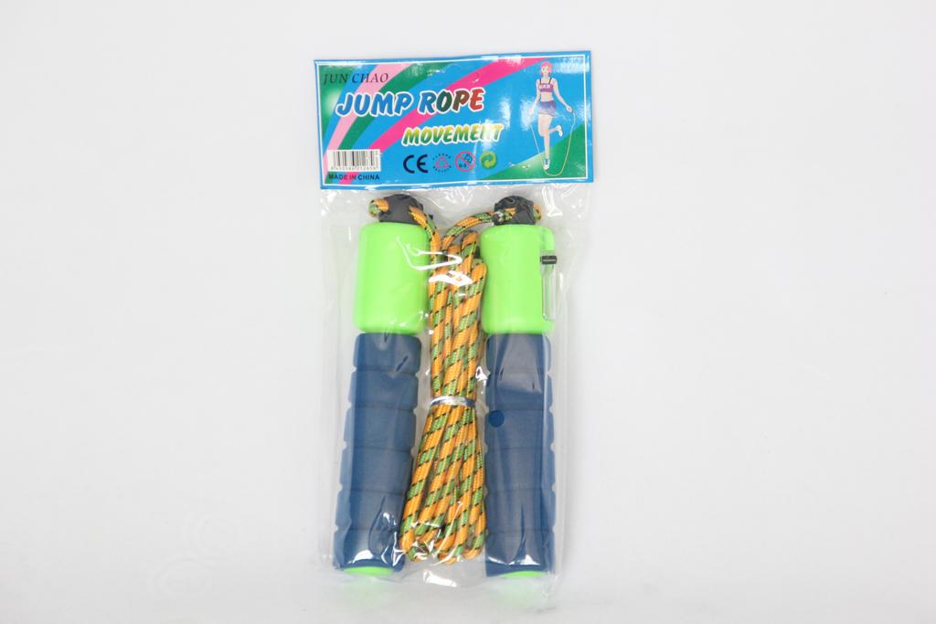 Skipping a single rope skipping jump rope fitness jump rope 3 m sponge handle count jump rope adjustable