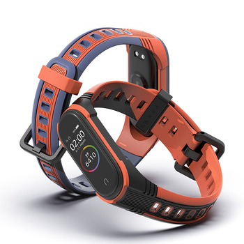 Bracelet 4 Strap Xiaomi Bracelet 5 Wrist Strap Universal 3 Generation Silicone TwoColor Original Intellectual Property