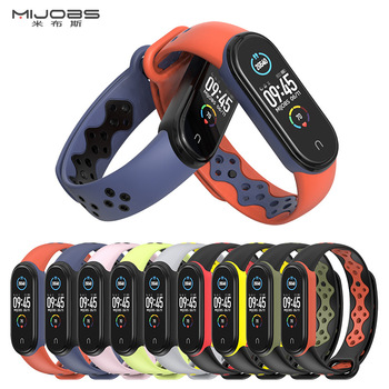 Bracelet 4 Strap Xiaomi Bracelet 5 Wrist Strap Universal 3 Generation Silicone TwoColor Original Intellectual Property
