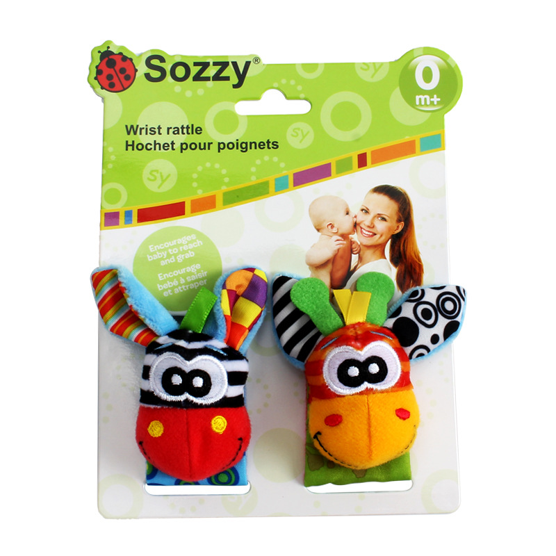 Baby wrist ring ring socks cartoon animal watch with a variety of options