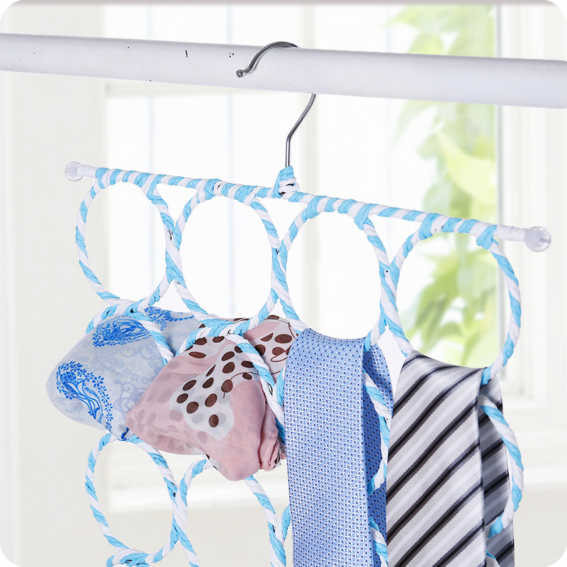 Tie Scarf Circle Rack Rattan Scarf Shelf Scarf Hanging Rack Clothing Store Hanger Hook Silk Scarf Display Rack