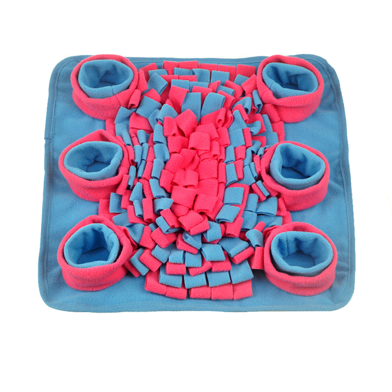 Cross-Border New Arrival Pet Training Removable and Washable Smell Blanket Easy Storage Pet Blanket Six Bowls Smell Pad Treasure Hunting Blanket