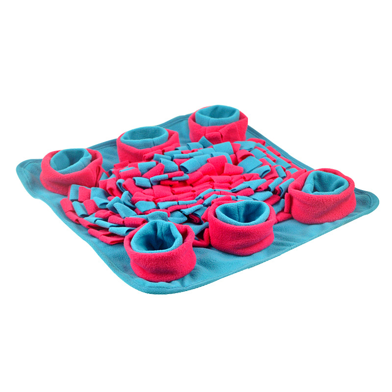 Cross-Border New Arrival Pet Training Removable and Washable Smell Blanket Easy Storage Pet Blanket Six Bowls Smell Pad Treasure Hunting Blanket