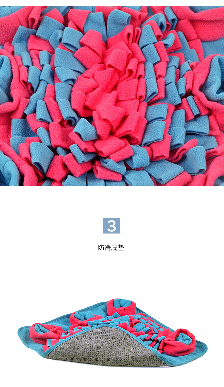 Cross-Border New Arrival Pet Training Removable and Washable Smell Blanket Easy Storage Pet Blanket Six Bowls Smell Pad Treasure Hunting Blanket
