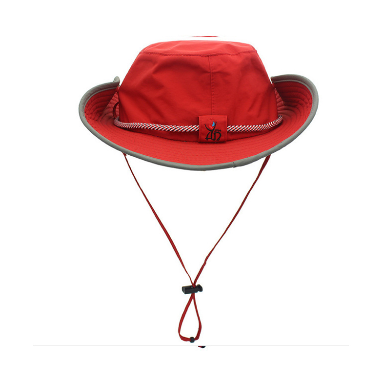 Red Outdoor Big Wide Brim Breathable Mesh Hunting Safari Fis