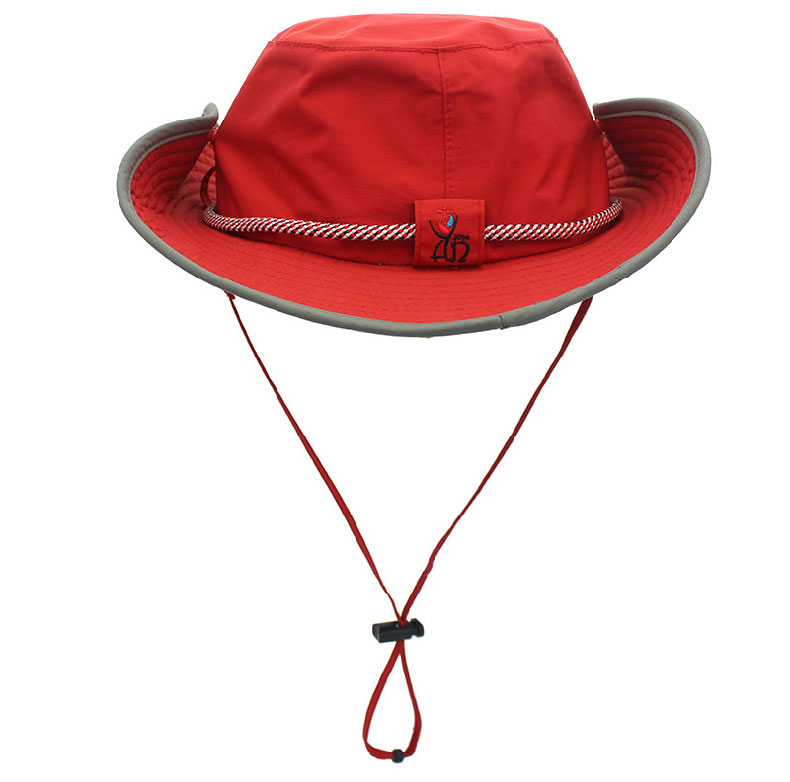 Red Outdoor Big Wide Brim Breathable Mesh Hunting Safari Fis