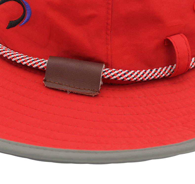 Red Outdoor Big Wide Brim Breathable Mesh Hunting Safari Fis