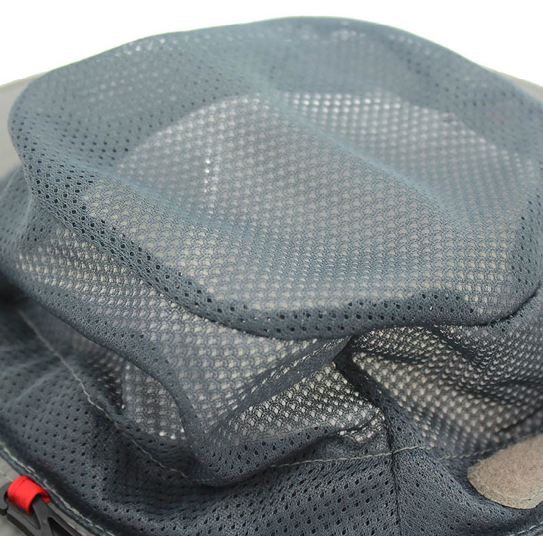 Red Outdoor Big Wide Brim Breathable Mesh Hunting Safari Fis