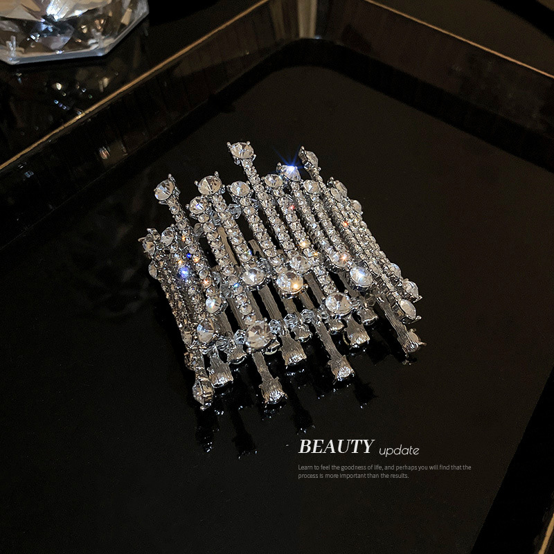 Diamond Crystal Bracelet Wrist Ring European and American Fashion Heavy Industry Rhinestone High-Grade Bracelet Exaggerated Personalized Trendy Bracelet for Women