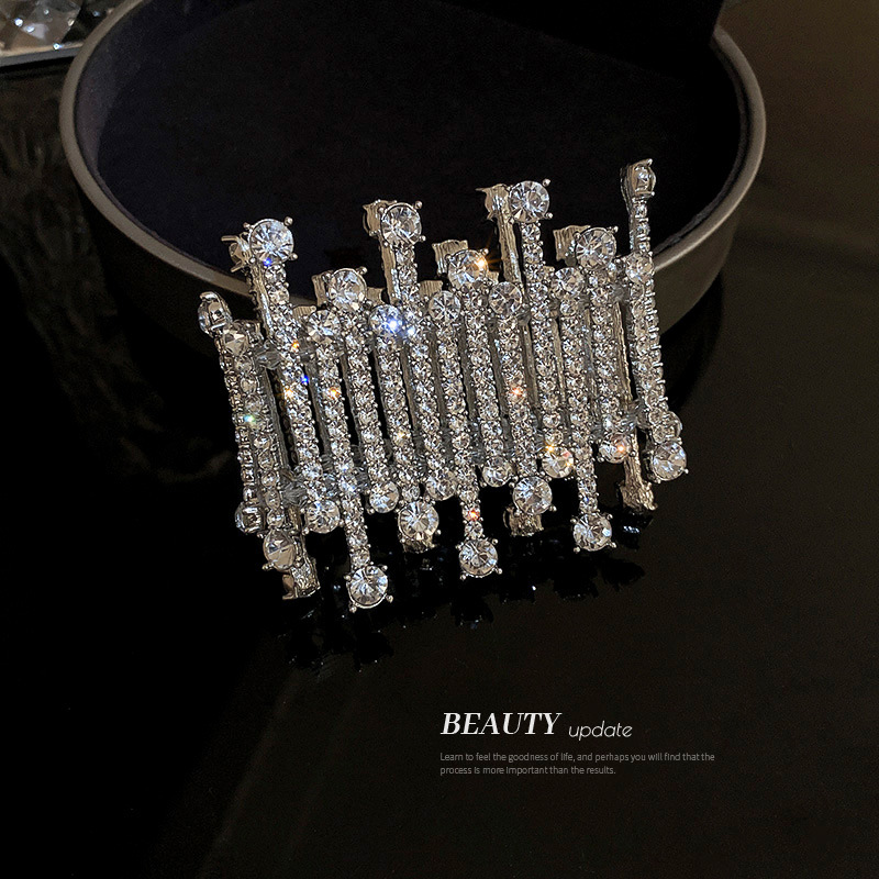 Diamond Crystal Bracelet Wrist Ring European and American Fashion Heavy Industry Rhinestone High-Grade Bracelet Exaggerated Personalized Trendy Bracelet for Women