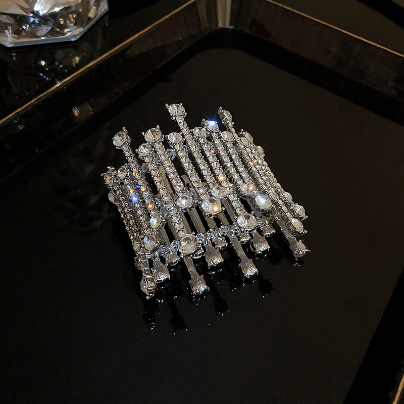 Diamond Crystal Bracelet Wrist Ring European and American Fashion Heavy Industry Rhinestone High-Grade Bracelet Exaggerated Personalized Trendy Bracelet for Women
