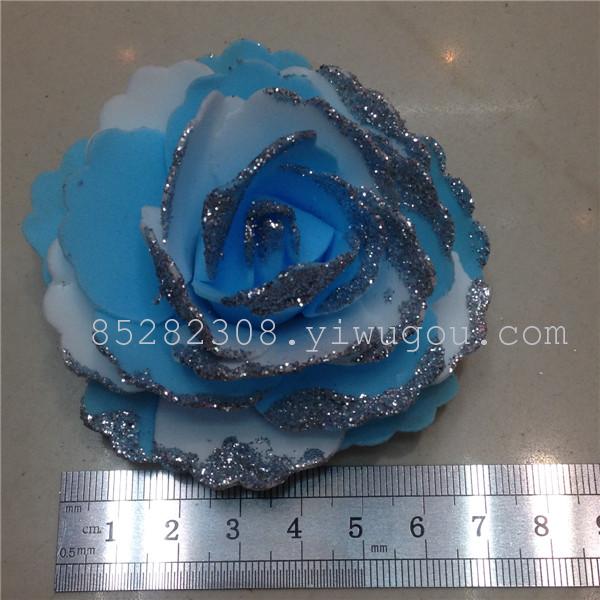 PE double color powder rose wedding bride holding flower, wrist flower accessories PE double color powder rose wedding bride holding flower, wrist flower accessories