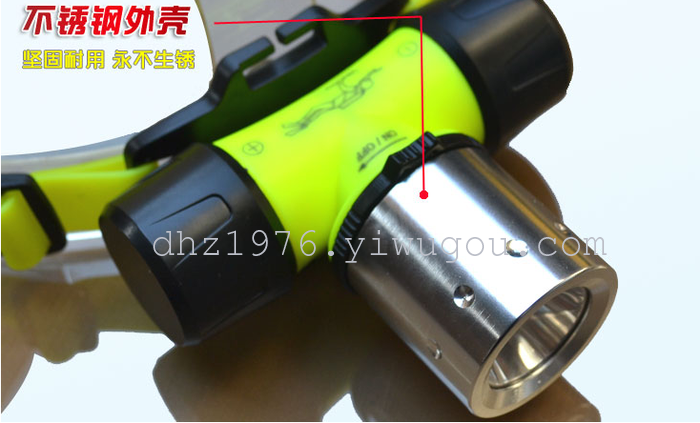 Head lamp, wearing a diving shot from strong light lamp light hunting lamp 10W charging T6 fishing lithium-ion 18650 