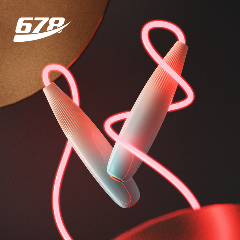 Children&#039;s Luminous Skipping Rope Fitness Sports Adult Special Primary and Secondary School Students Internet Celebrity Cool Fluorescent Luminous Skipping Rope