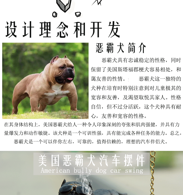 Car bully dog set up a car creative cool trend personality social dog