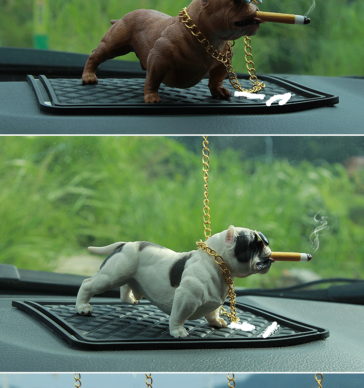 Car bully dog set up a car creative cool trend personality social dog