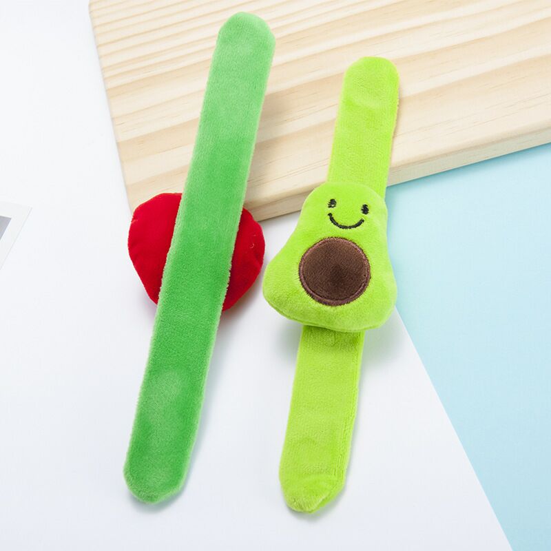 Night Market Stall Products Fruit Plush Ring Pop Wrist Strap Slap Bracelet Bracelet Adult Children's Plush Toys
