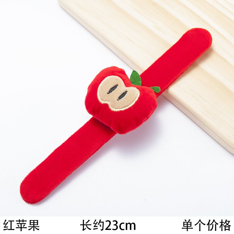 Night Market Stall Products Fruit Plush Ring Pop Wrist Strap Slap Bracelet Bracelet Adult Children's Plush Toys