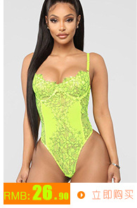 Sexy lingerie AliExpress Hot-Selling New Arrival Women's Circle Hole Stitching Sexy Jumpsuit Underwear
