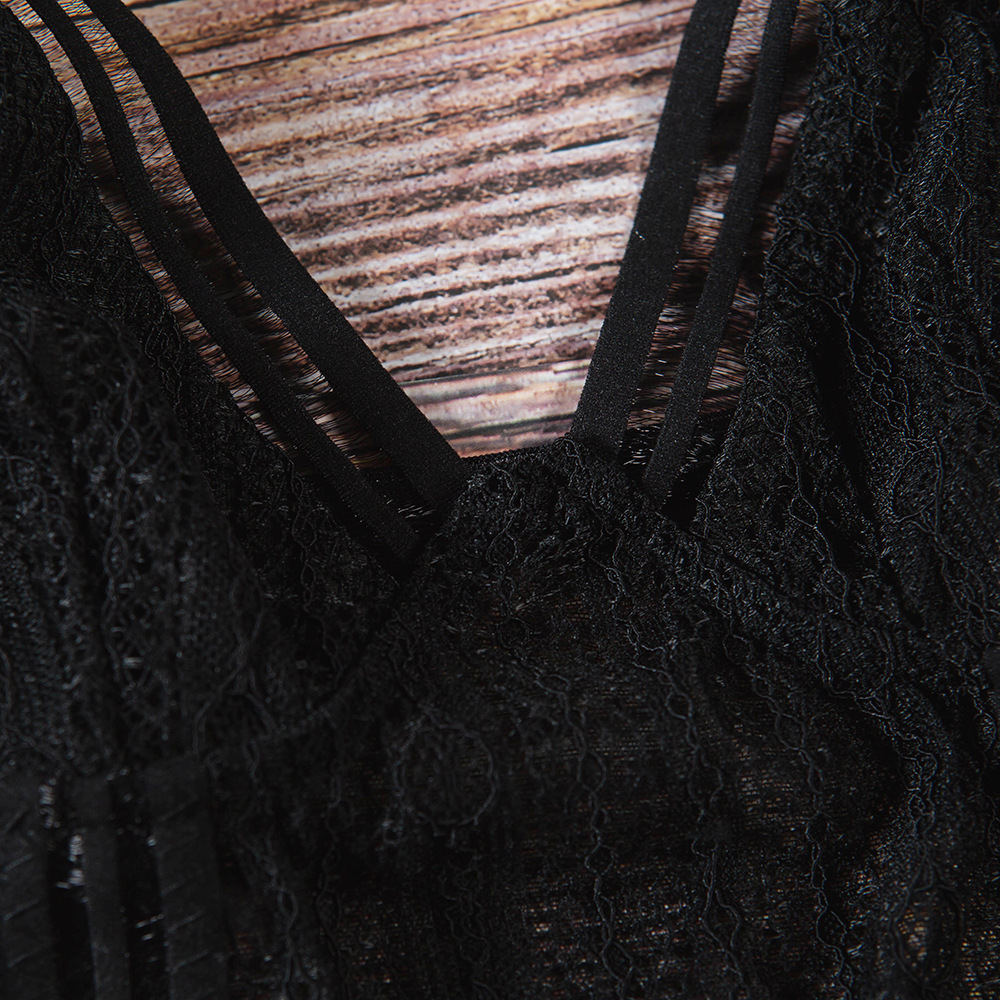 Sexy lingerie AliExpress Hot-Selling New Arrival Women's Circle Hole Stitching Sexy Jumpsuit Underwear