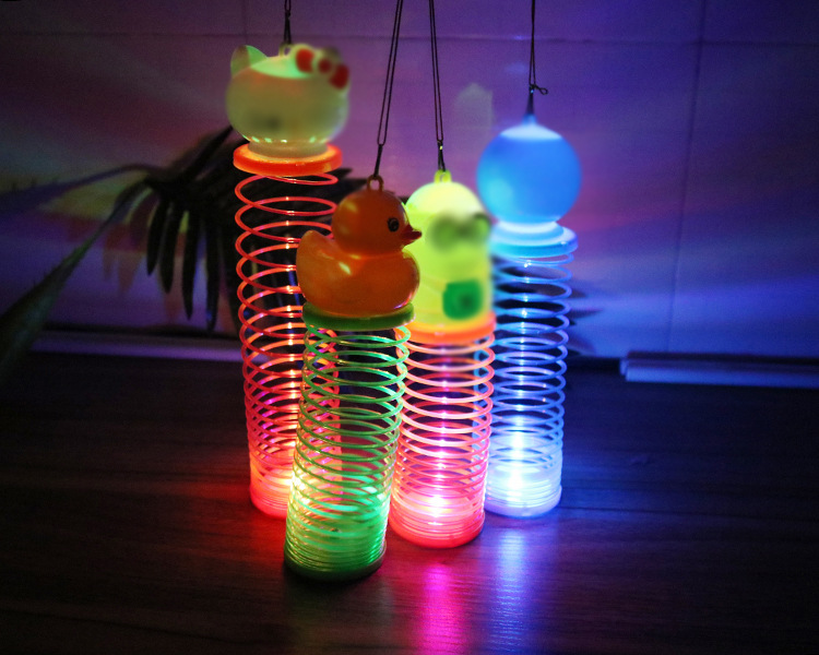 Day luminescent toy cartoon hand held at rainbow Circle opening small gifts to push gifts night market treasures Day luminescent toy cartoon hand held at rainbow Circle opening small gifts to push gifts night market treasures