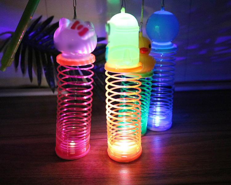 Day luminescent toy cartoon hand held at rainbow Circle opening small gifts to push gifts night market treasures Day luminescent toy cartoon hand held at rainbow Circle opening small gifts to push gifts night market treasures