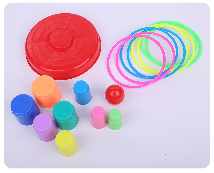 Stall Rainbow Jenga Ring Throwing Toy Large Parent-Child Throwing Throw the Circle Children's Traditional Toys Factory Direct Sales Stall Rainbow Jenga Ring Throwing Toy Large Parent-Child Throwing Throw the Circle Children's Traditional Toys Factory Direct Sales