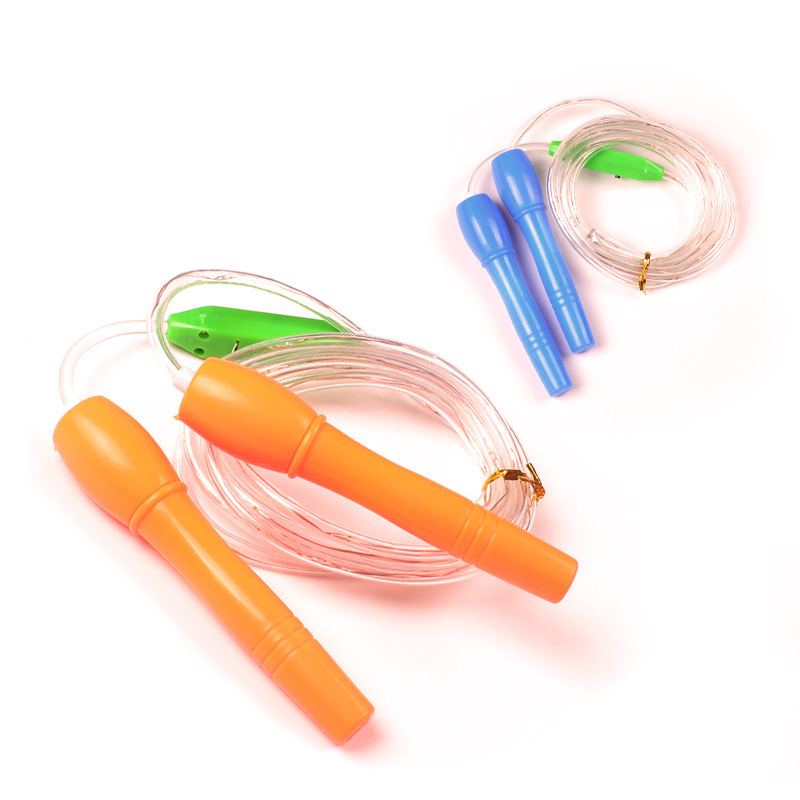 Luminous Skipping Rope Flashing Rope Led New Seven Colors Noctilucent Children&#039;s Stall Hot Sale Health Sports Toys Wholesale