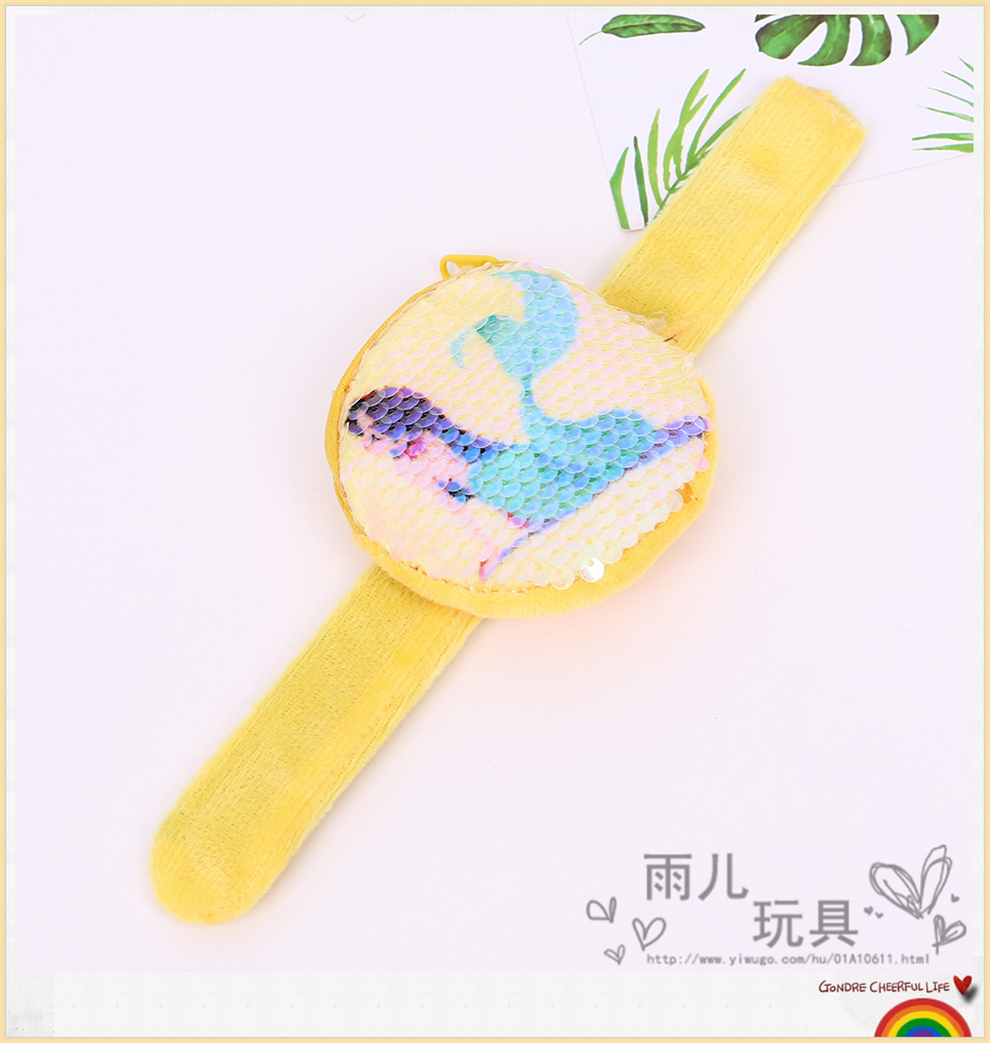 Cartoon Sequins Mermaid Hand Strap Plush Circle Ring Pop Wrist Decoration Children's Cute Coin Purse Bracelet Festival Cartoon Sequins Mermaid Hand Strap Plush Circle Ring Pop Wrist Decoration Children's Cute Coin Purse Bracelet Festival