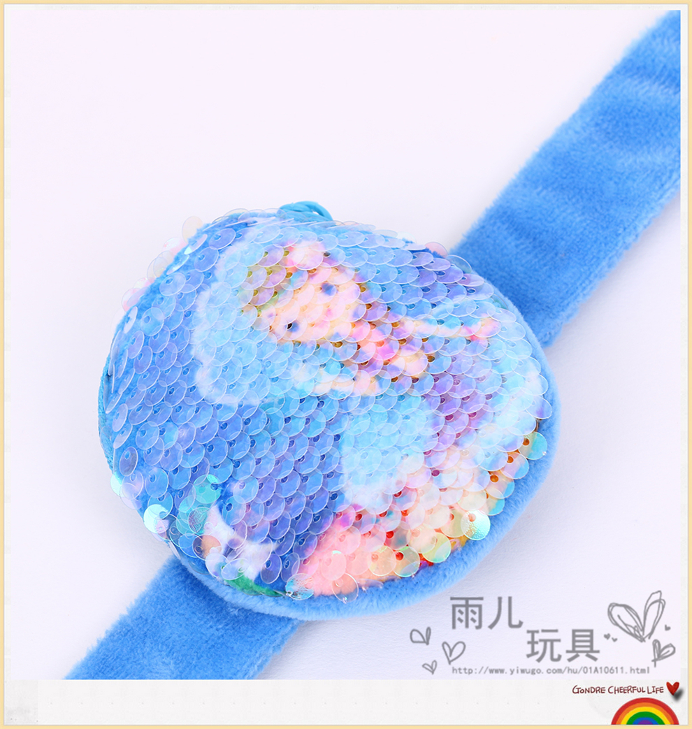 Cartoon Sequins Mermaid Hand Strap Plush Circle Ring Pop Wrist Decoration Children's Cute Coin Purse Bracelet Festival Cartoon Sequins Mermaid Hand Strap Plush Circle Ring Pop Wrist Decoration Children's Cute Coin Purse Bracelet Festival