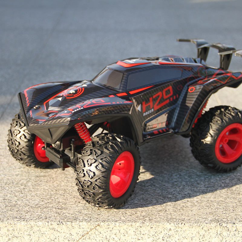 HR Remote Control Cool Light Spray Car Four-Way Remote Control Rock Crawler Remote Control Traffic Jam off-Road Stunt Car