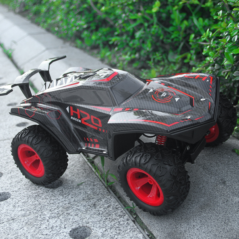 HR Remote Control Cool Light Spray Car Four-Way Remote Control Rock Crawler Remote Control Traffic Jam off-Road Stunt Car