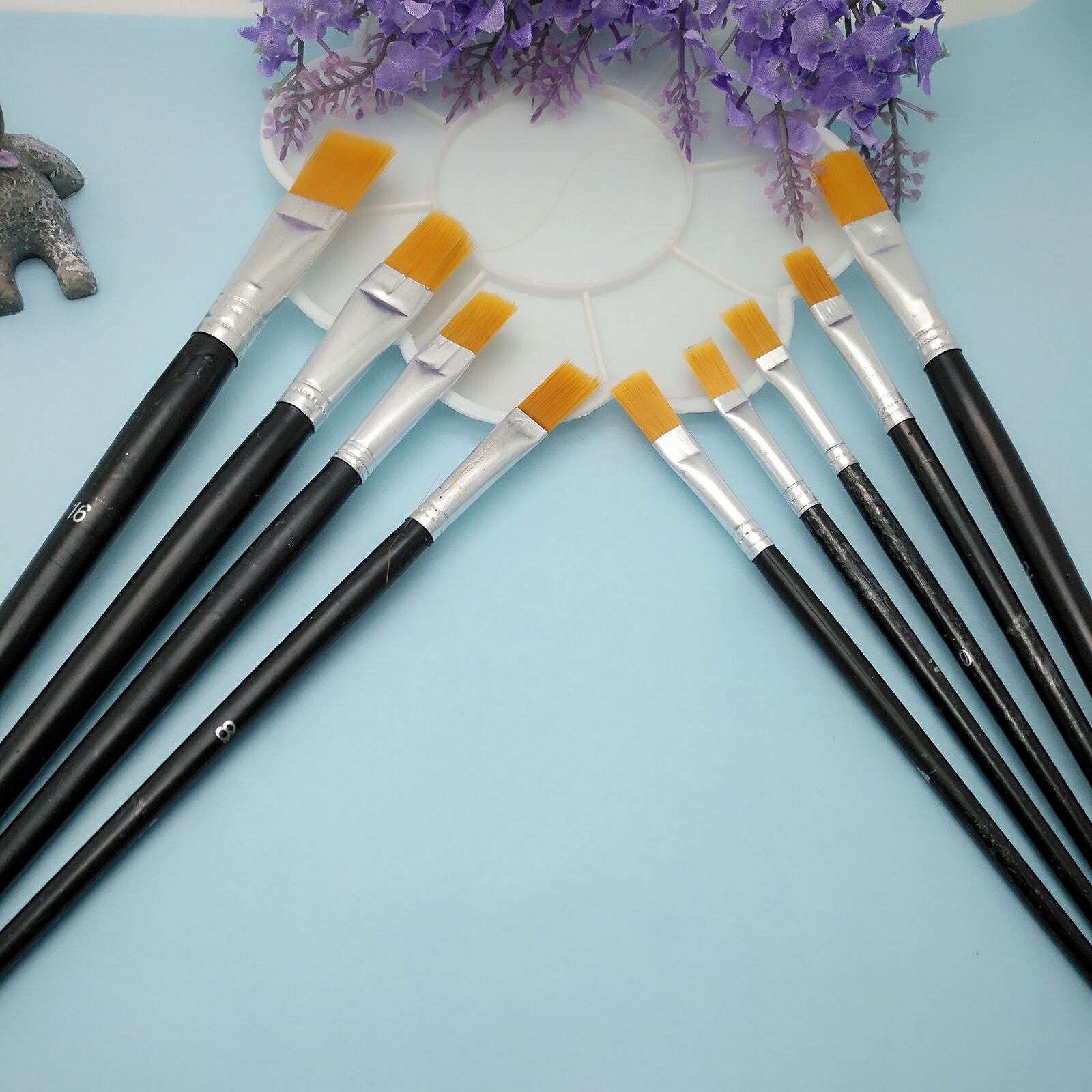 Sakura 820 high-grade nylon brush set wooden painting pen chalk gouache art professional brush Sakura 820 high-grade nylon brush set wooden painting pen chalk gouache art professional brush