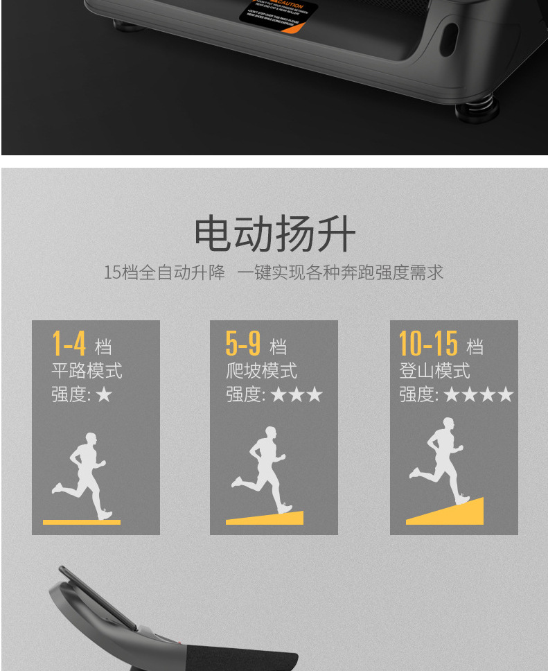 Changran CP-Q6 Treadmill Home Led Exercise Single/Multi-Function Mute Folding Interior Gym Equipment