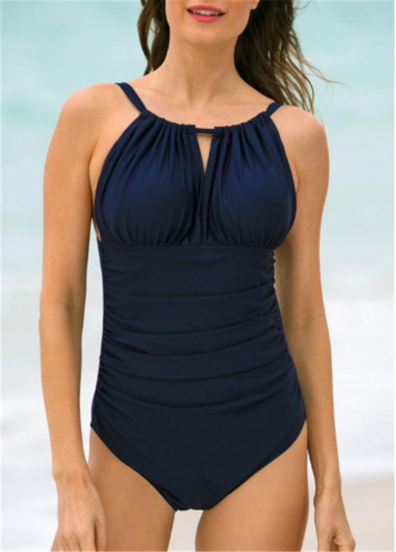 Push up Sexy Backless Slim-Fit Figure Flattering Triangle One-Piece Bikini Women's Swimsuit