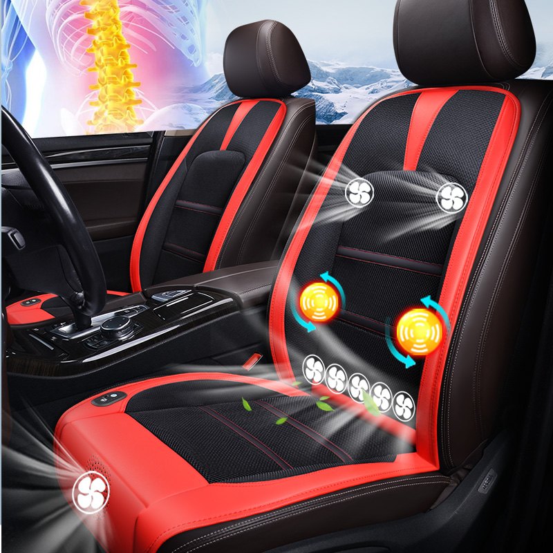 2021 Style 8 Fan Ventilation Fan Cushion with Massage Car Fan Cushion Summer Blowing Cool Wind Seat Cushion