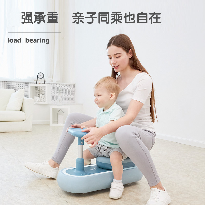 New Style Pull Style Baby Swing Car Music Bobby Car Qitong Fully Surrounded by Scooter Cool Lights One Piece Dropshipping